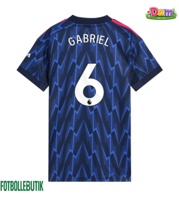 Arsenal Gabriel Magalhaes #6 Bortatröja Kvinnor 2025-26 Kortärmad